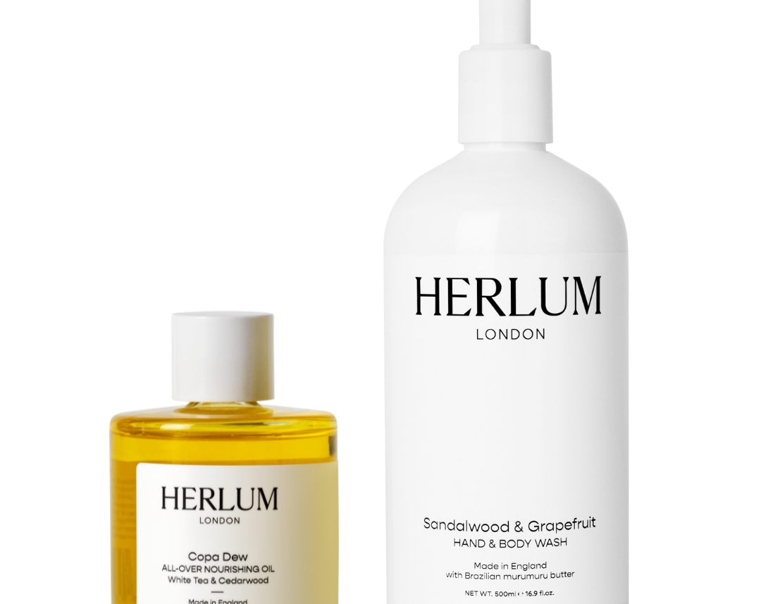 Herlum Hand & Body Wash + Copa Dew Oil Duo (Worth £58) 1