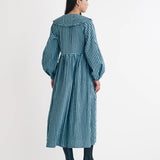 Nobody's Child Blue Gingham Peter Pan Collar Blaze Midi Dress 2