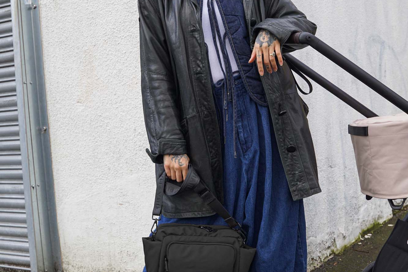 Tiba + Marl Inka Buggy Organiser Black Woven 7