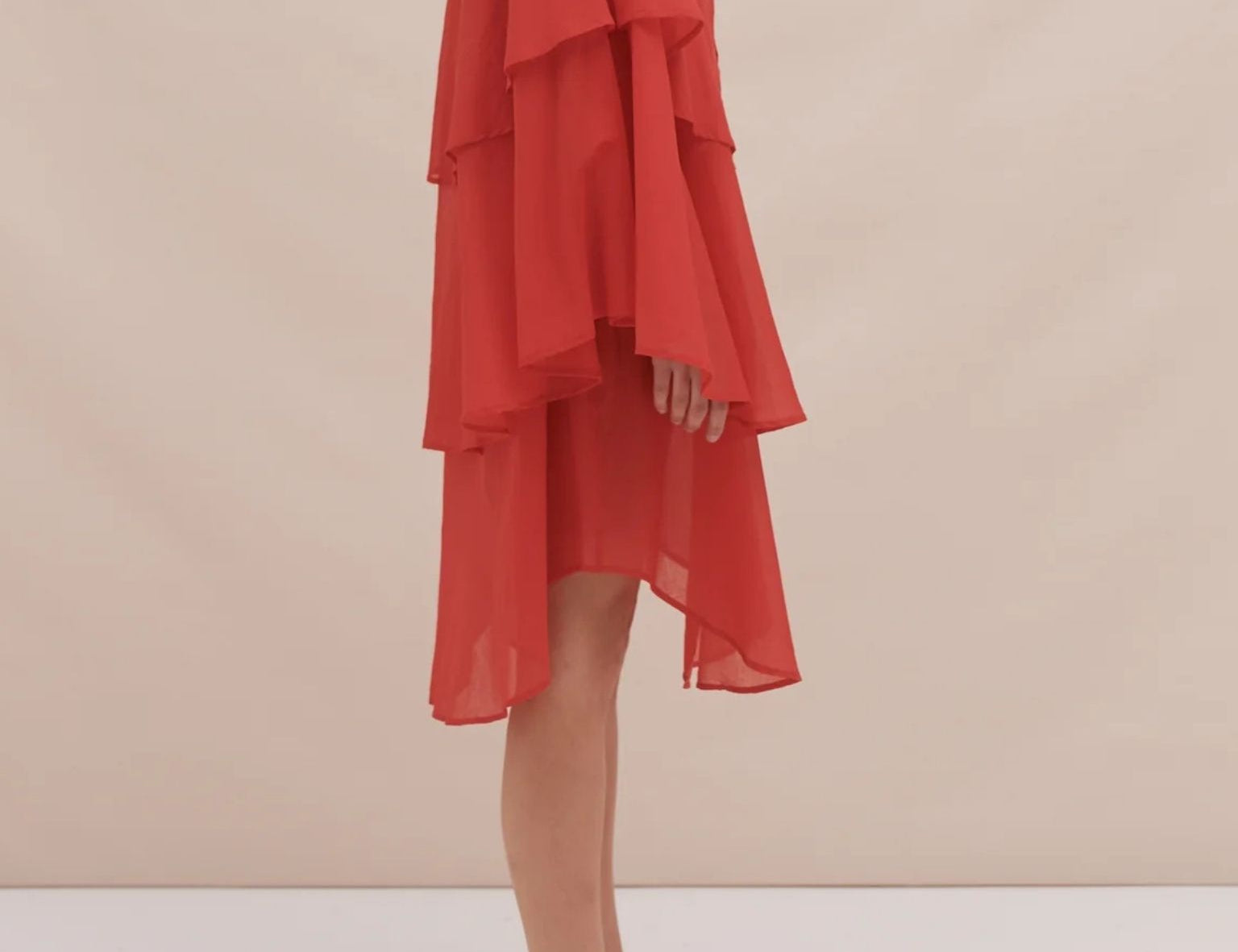 Desmond & Dempsey Floataway Dress in Red 2