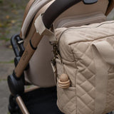 Avery Row Baby Changing Bag - Natural (With Pram Clips) 9