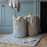 Avery Row Large Quilted Storage Basket - Nature Trail 1