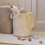 Avery Row Large Quilted Storage Basket - Wild Chamomile 1