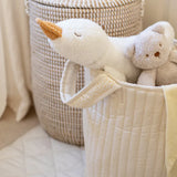 Avery Row Large Quilted Storage Basket - Wild Chamomile 7