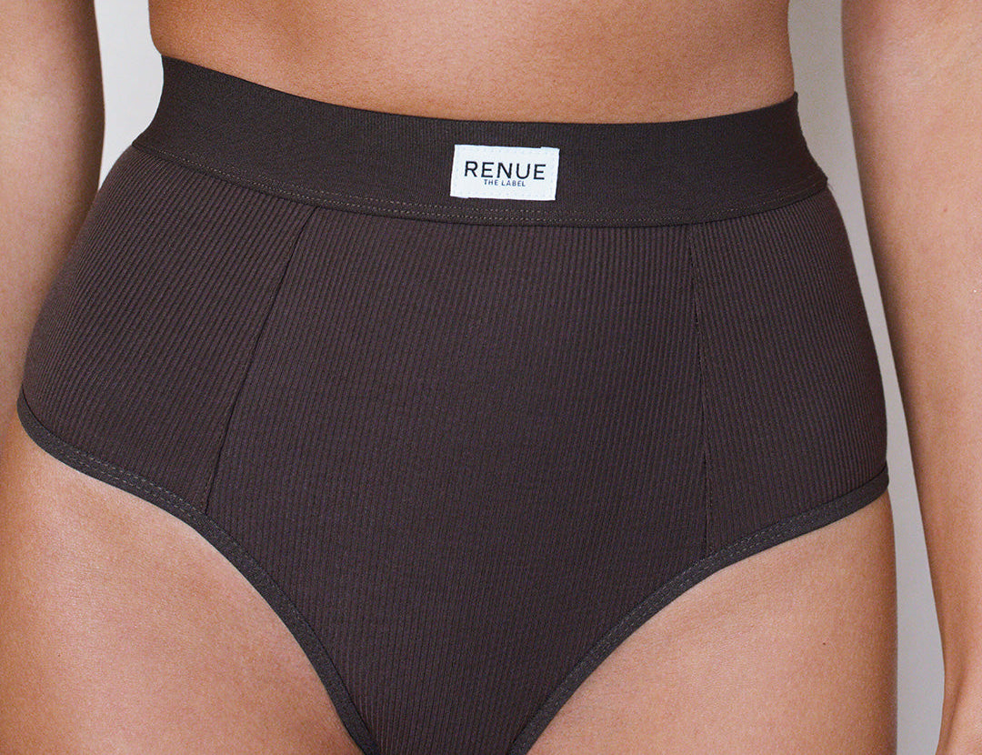 High RiseBoy Briefs, Espresso