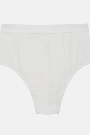 High Rise Boy Brief in White