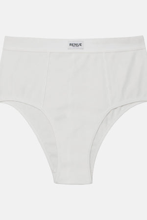 High Rise Boy Brief in White