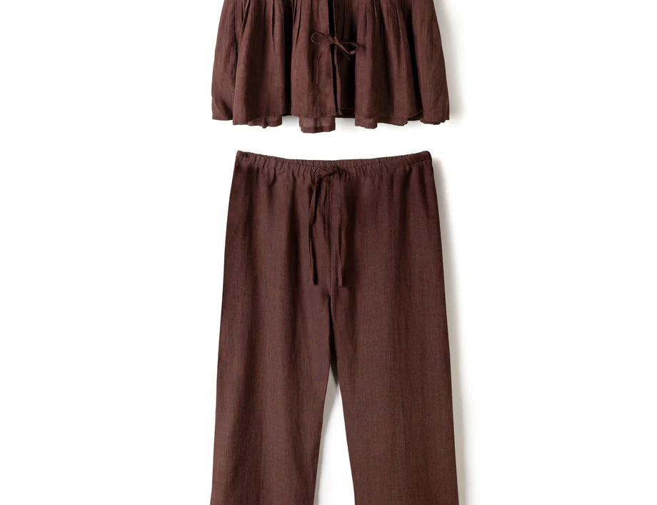 Desmond & Dempsey Women's Lounge Trouser - Mocha 5