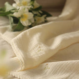 Avery Row Embroidered Muslin Blanket - Wild Chamomile 2