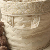 Avery Row Large Quilted Storage Basket - Wild Chamomile 5