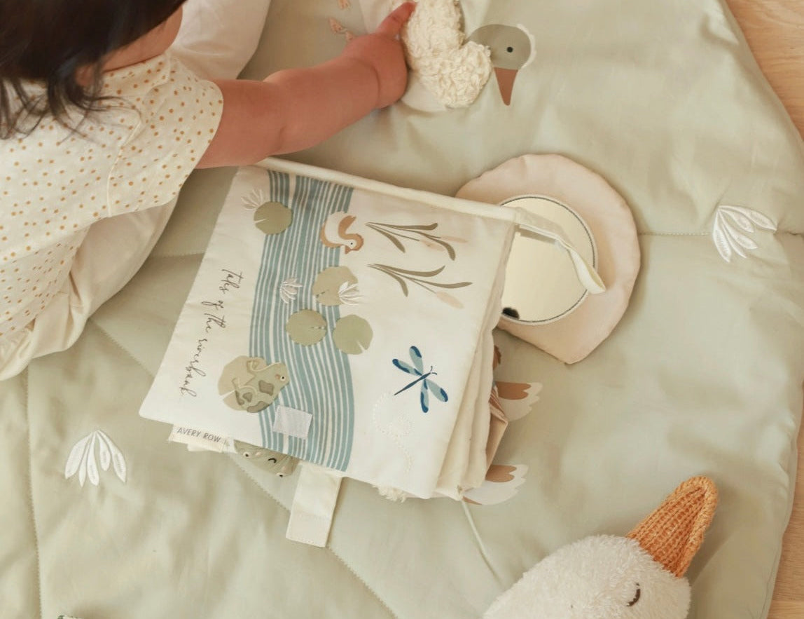 Avery Row Baby Fabric Book - Tales of the Riverbank 2