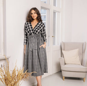 Bump & Milk Teresita Organic Cotton Wrap Dress 3