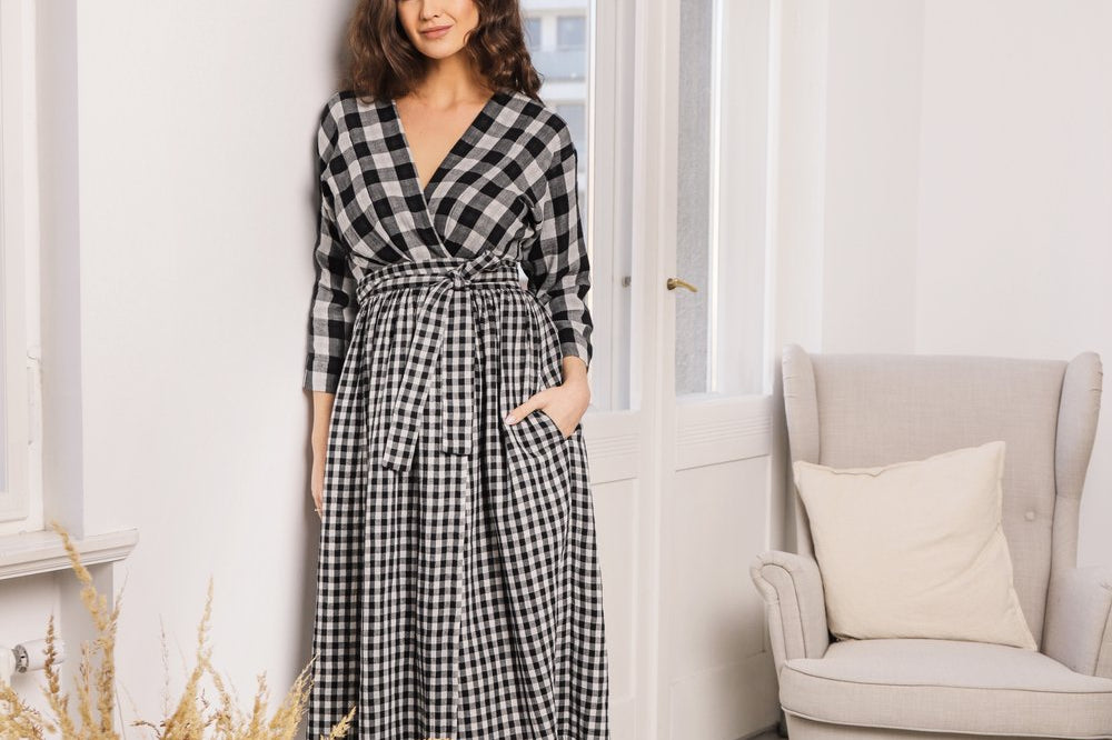 Bump & Milk Teresita Organic Cotton Wrap Dress 3