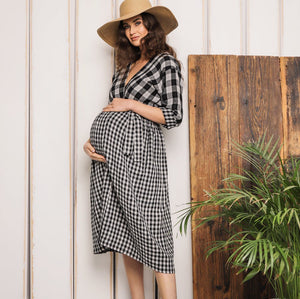 Bump & Milk Teresita Organic Cotton Wrap Dress 2