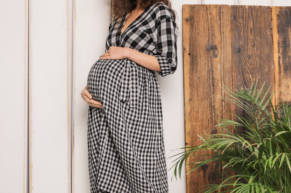 Bump & Milk Teresita Organic Cotton Wrap Dress 2