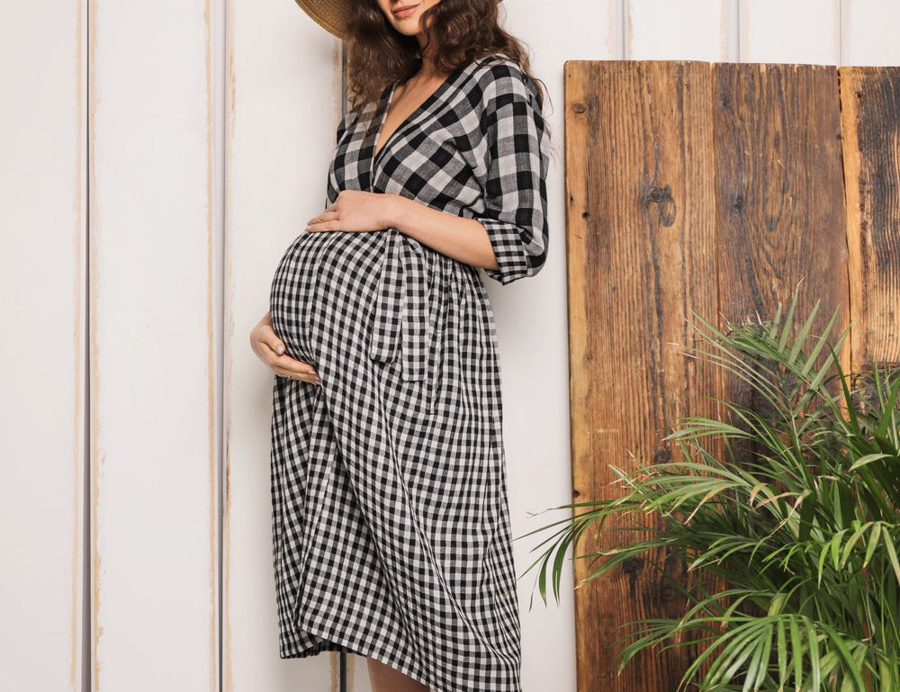 Bump & Milk Teresita Organic Cotton Wrap Dress 2