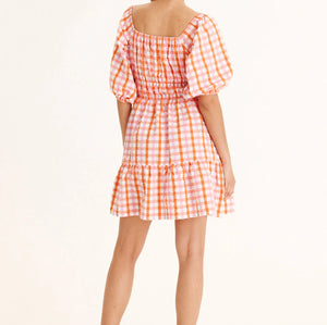 Summery Copenhagen Iona Check Mini Dress 2