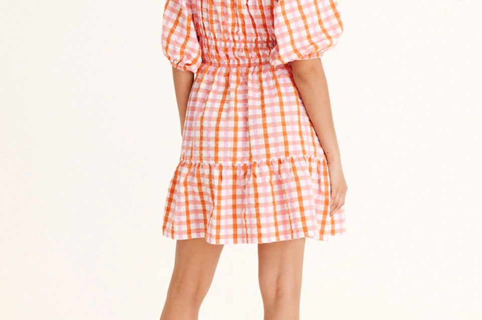 Summery Copenhagen Iona Check Mini Dress 2