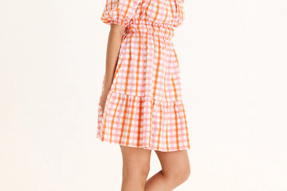 Summery Copenhagen Iona Check Mini Dress 3
