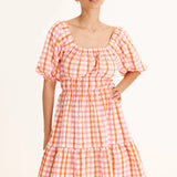 Summery Copenhagen Iona Check Mini Dress 1