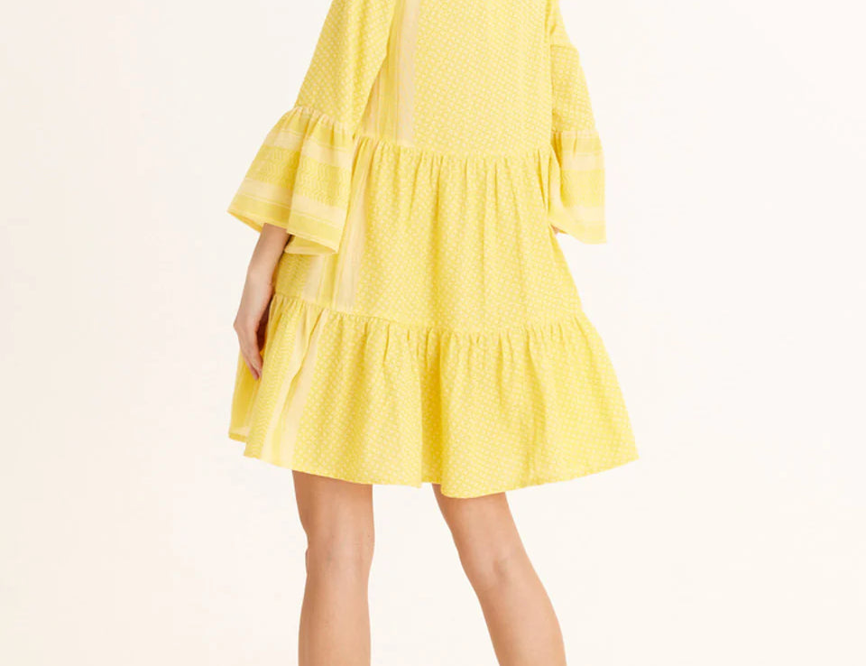 Summery Copenhagen Julia Dress in Vibrant Yellow 2