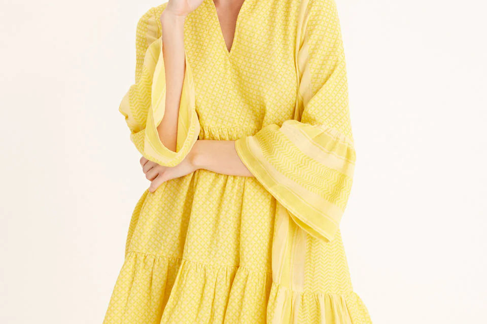 Summery Copenhagen Julia Dress in Vibrant Yellow 3