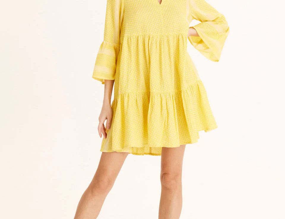 Summery Copenhagen Julia Dress in Vibrant Yellow 1
