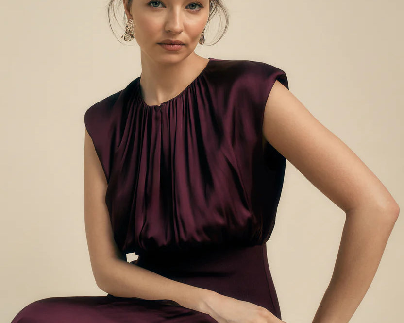Florere Knit And Woven Mix Midi Dress 3