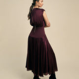Florere Knit And Woven Mix Midi Dress 4