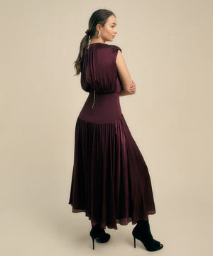 Florere Knit And Woven Mix Midi Dress 4