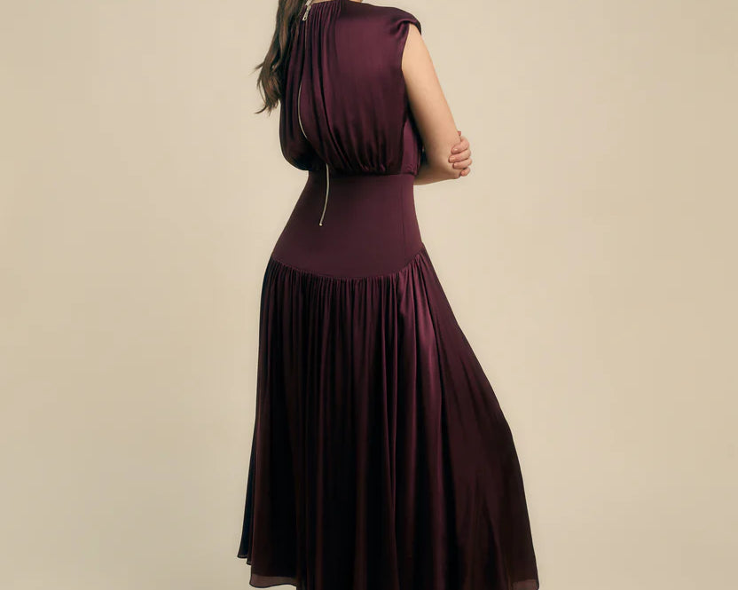 Florere Knit And Woven Mix Midi Dress 4