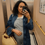 Whistles Imperfect Leni Stripe Dungaree – Colour Bleed (M) 2
