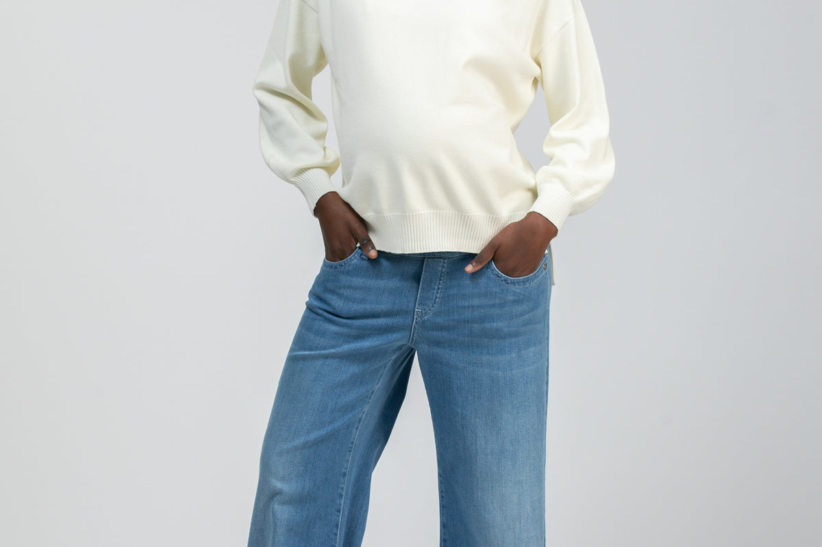 Pietro Brunelli Maternity Wide Leg Maternity Jeans 2