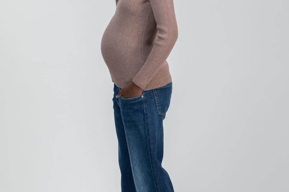 Pietro Brunelli Maternity Wide Leg Dad Maternity Jeans 6