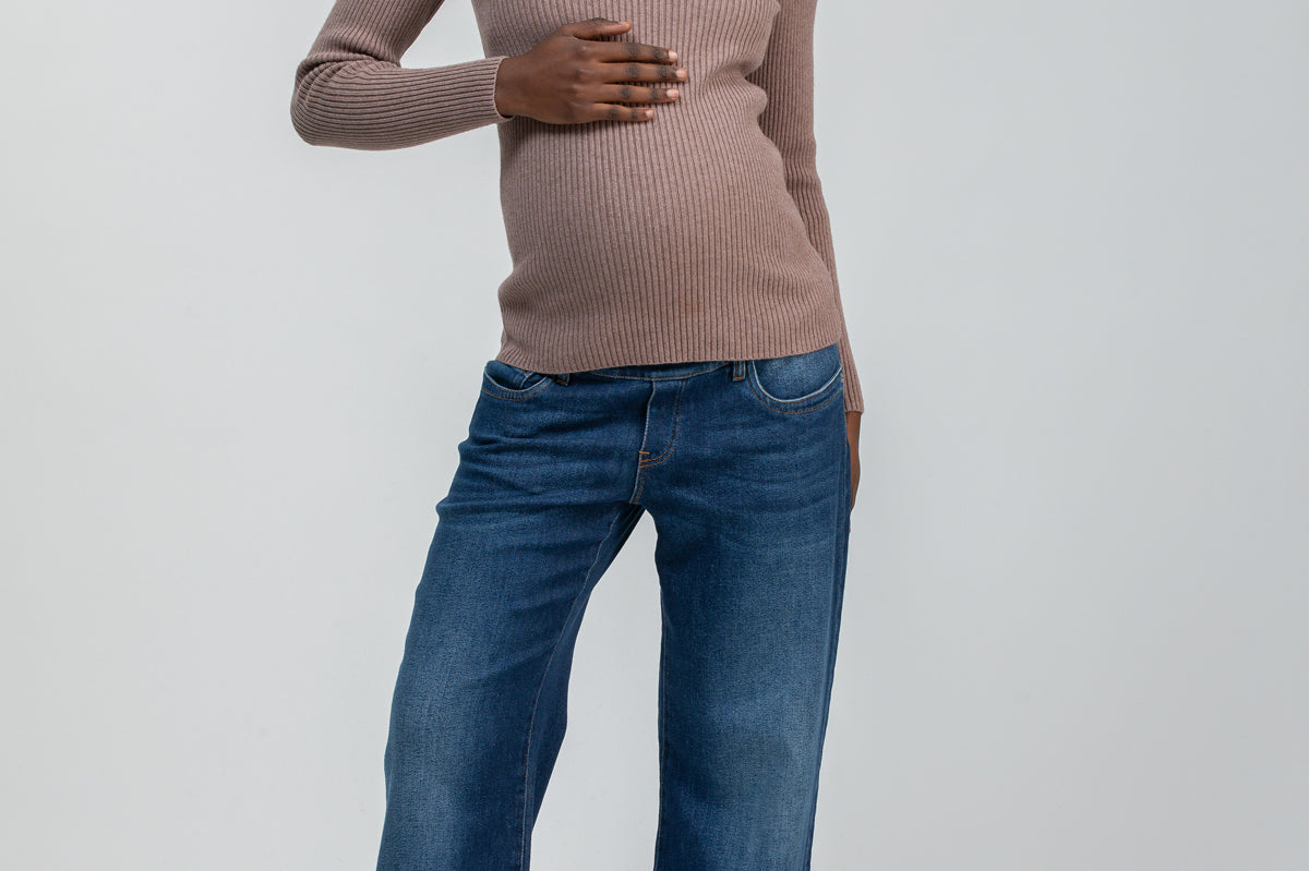 Pietro Brunelli Maternity Wide Leg Dad Maternity Jeans 4