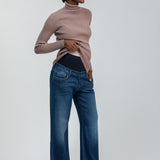 Pietro Brunelli Maternity Wide Leg Dad Maternity Jeans 1