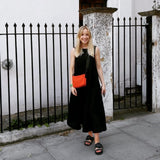 JOURNY Nursing & Maternity Dress - Lucy - Black Linen 3