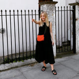 JOURNY Nursing & Maternity Dress - Lucy - Black Linen 2