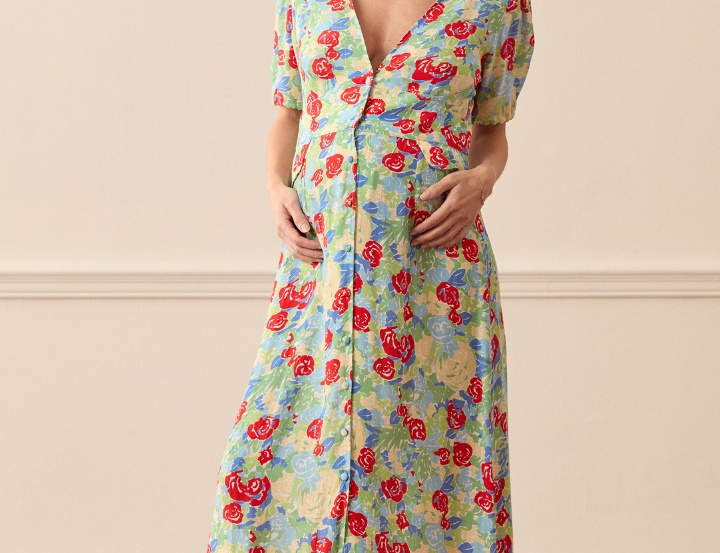 Rixo Jackson floral-print midi dress 1