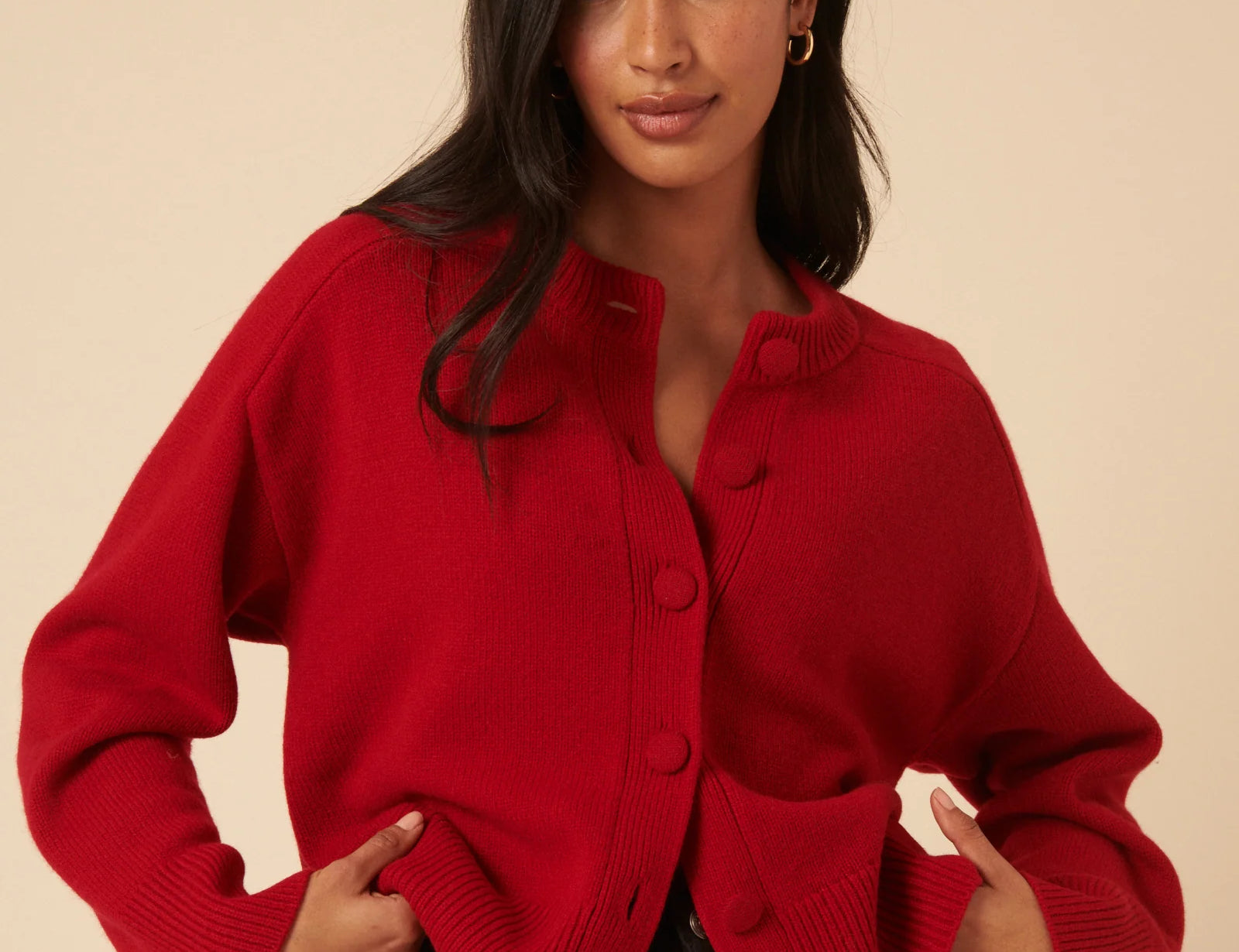 Nobody's Child Wool Crew Neck Cardigan 7