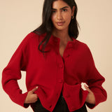 Nobody's Child Wool Crew Neck Cardigan 7