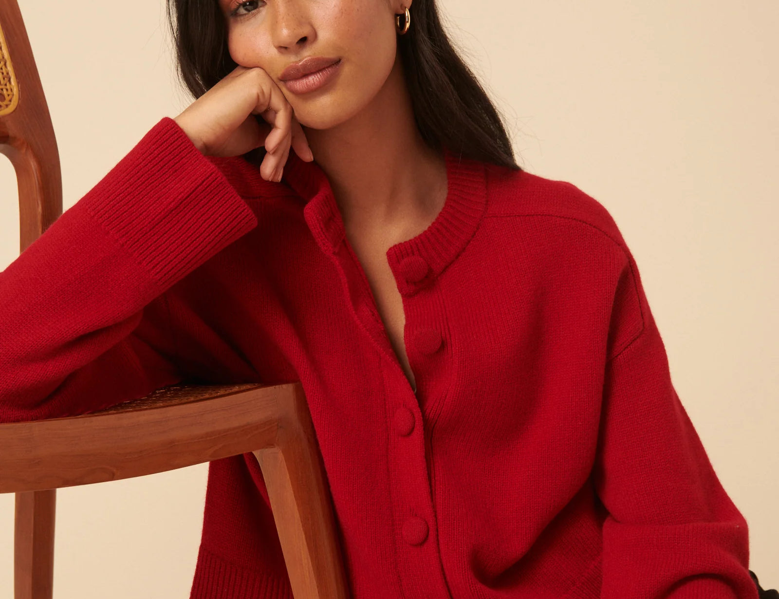 Nobody's Child Wool Crew Neck Cardigan 10