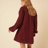 Nobody's Child Burgundy Peter Pan Collar Cord Bridget Mini Dress 3