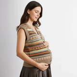 Neutral Fair Isle Tank Maternity