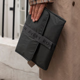 Avery Row Recycled Nylon Travel Baby Changing Mat - Soft Black 1