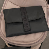 Avery Row Recycled Nylon Travel Baby Changing Mat - Soft Black 5