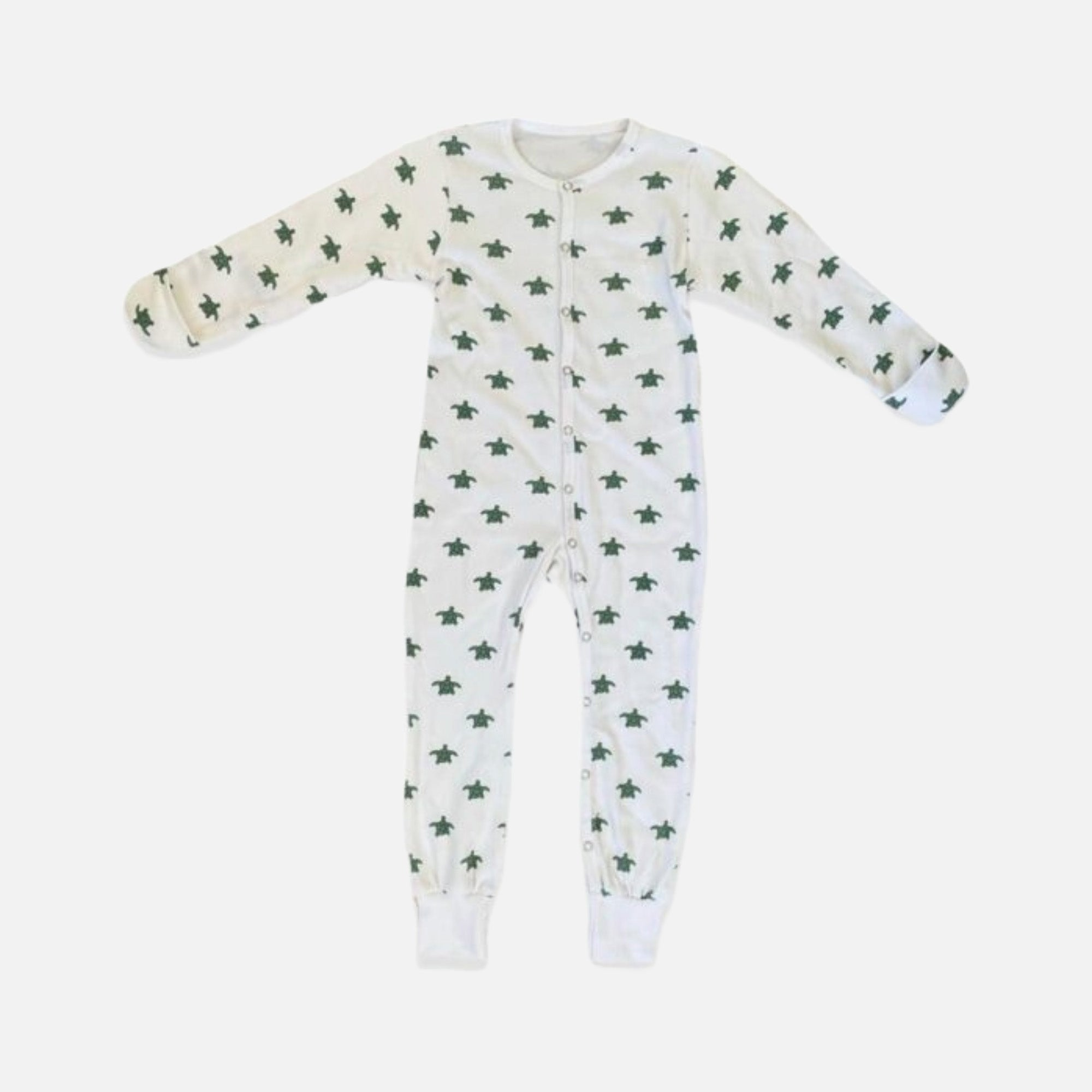 Pure Earth Collection Winter Sleepsuit With Padded Sleeves (2pk) - Turtle 5