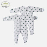 Pure Earth Collection Winter Sleepsuit With Padded Sleeves (2pk) - Turtle 2