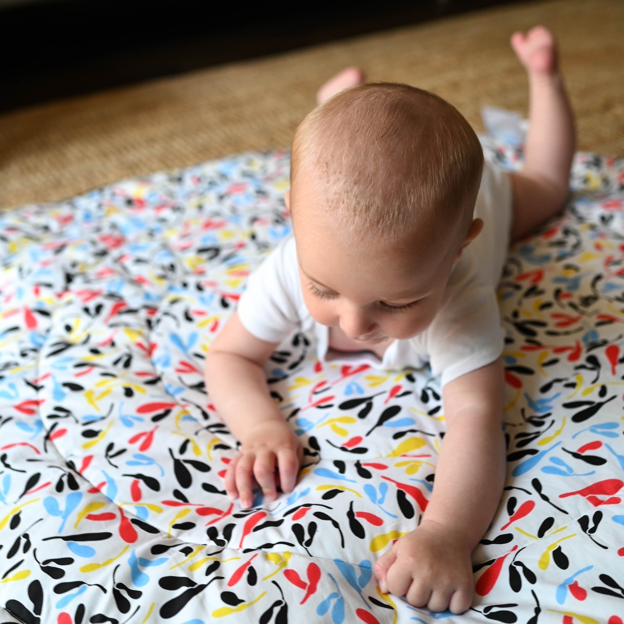 Etta Loves PLANT PRINT PLAYMAT- Reversible Newborn to 4 Months and 5+ Months 2