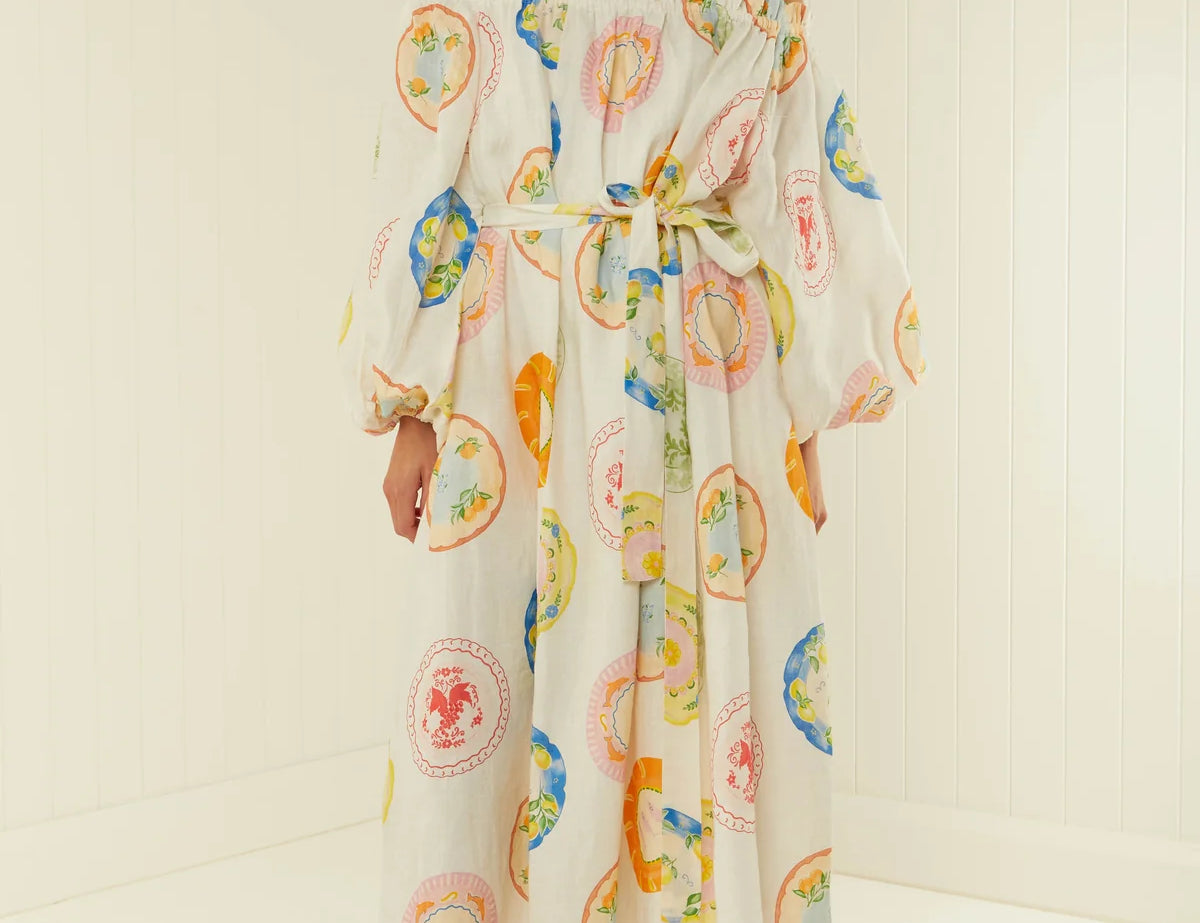 Palm Noosa Sicily Dress in Plates 1